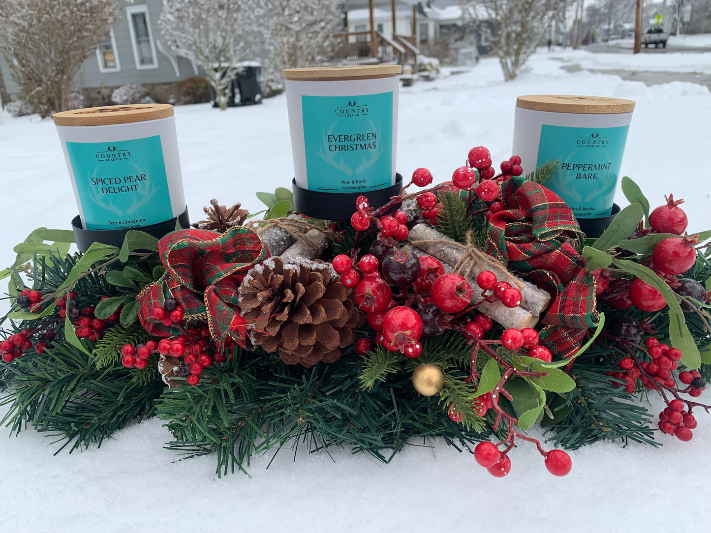 Evergreen Christmas Candle 9oz.